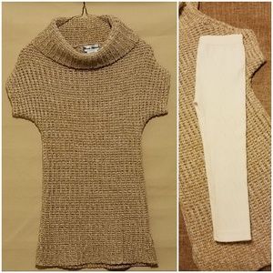 🔵Blue Heart sweater dress & free leggings